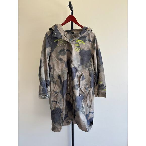 SDEER Concept Women's Green Camo Hooded Jacket Size L #55441 - Picture 1 of 3